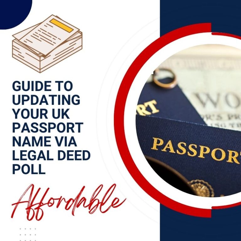 Deed Poll UK: Notify Passport Office Of Name Change